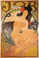 JOB 1898 - Alphonse Mucha reproduction oil painting