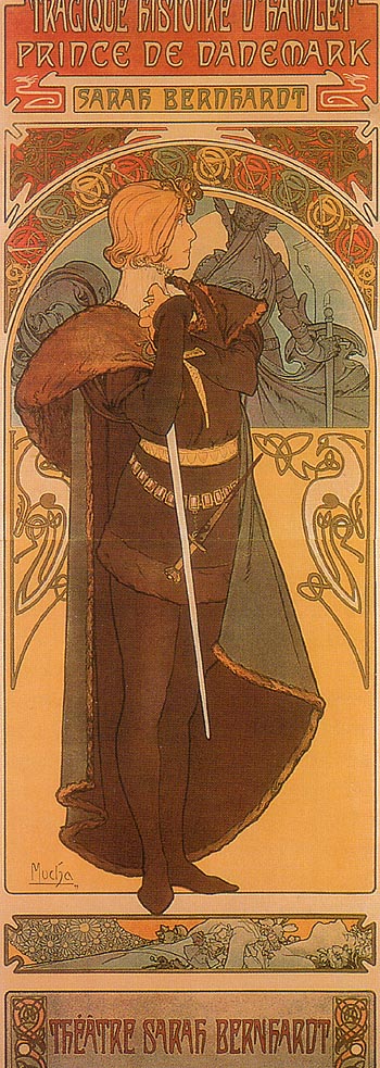 Hamlet 1899 - Alphonse Mucha reproduction oil painting