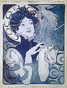 Cocorico 1898 - Alphonse Mucha reproduction oil painting
