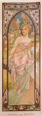 Awake in the Morning 1899 - Alphonse Mucha