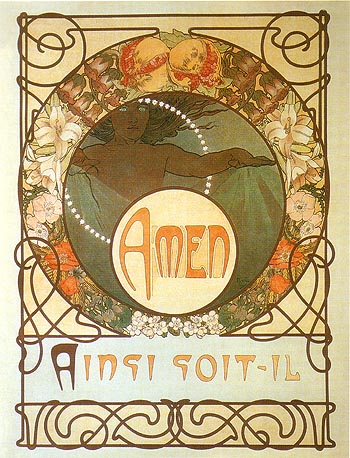 Amen - Alphonse Mucha reproduction oil painting