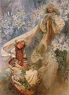 Madonna of the Lilies 1905 - Alphonse Mucha