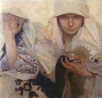 Destiny 1920 - Alphonse Mucha reproduction oil painting