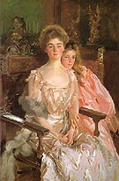 Mrs. Fiske Warren and her Daughter 1903 - John Singer Sargent reproduction oil painting