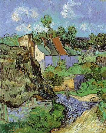 House at Auvers 1890 - Vincent van Gogh reproduction oil painting