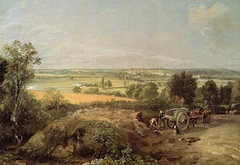 Stour Valley and Dedham Church 1814 - John Constable reproduction oil painting