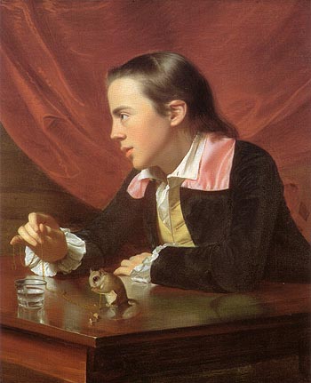 Henry Pelham Boy with a Squirrel 1765 - John Singleton Copley reproduction oil painting