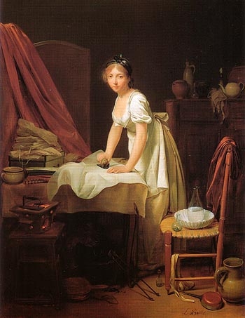 Young Woman Ironing c1800 - Louis Boilly reproduction oil painting
