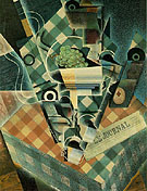 Still Life with Checked Tablecloth 1915 - Juan Gris reproduction oil painting