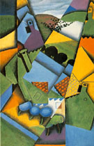 Landscape with Houses at Ceret 1913 - Juan Gris