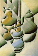 Still Life with Oil Lamp c1911 - Juan Gris