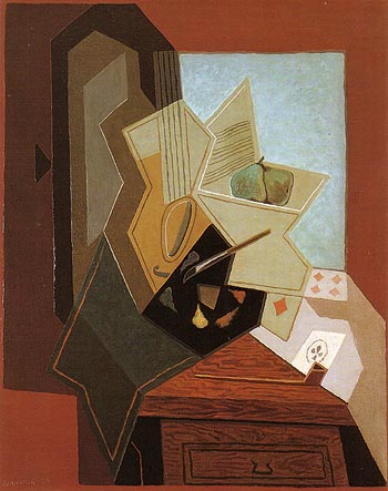 The Painters Window 1925 - Juan Gris reproduction oil painting