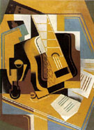 The Guitar 1918 - Juan Gris reproduction oil painting