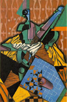 Violin and Checkerboard 1913 - Juan Gris reproduction oil painting