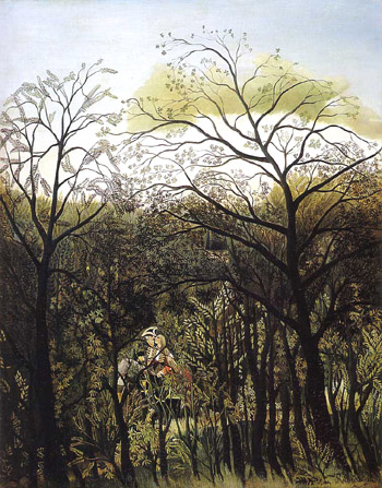 Rendezvous in the Forest 1889 - Henri Rousseau reproduction oil painting