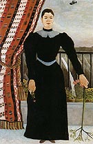 Portrait of a Woman about 1895 - Henri Rousseau reproduction oil painting