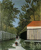 Walk in the Parc Monsouris c1910 - Henri Rousseau reproduction oil painting