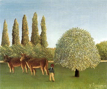 The Pasture 1910 - Henri Rousseau reproduction oil painting