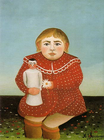 Portrait of a Girl 1906 - Henri Rousseau reproduction oil painting