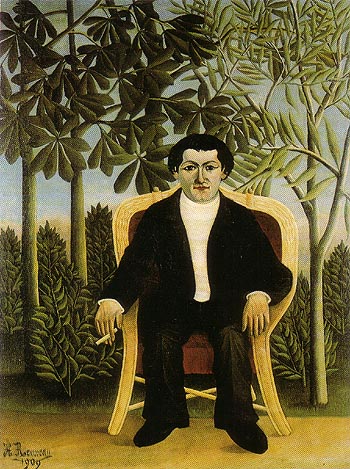 Portrait of Joseph Brummer 1906 - Henri Rousseau reproduction oil painting