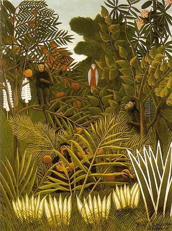Exotic Landscape 1908 - Henri Rousseau reproduction oil painting
