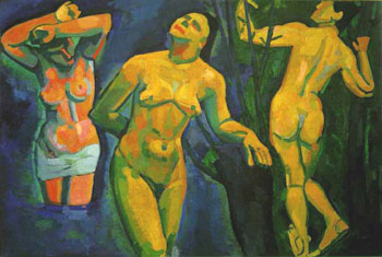 Bathers 1907 - Andre Derain reproduction oil painting