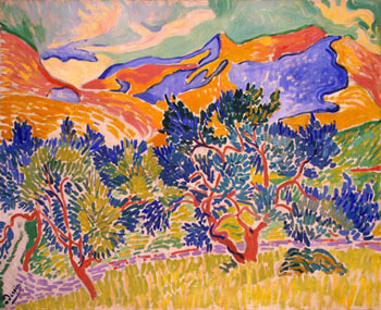 Mountains Collioure 1905 - Andre Derain reproduction oil painting