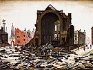 Saint Augustine Church Manchester 1945 - L-S-Lowry reproduction oil painting