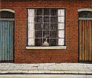 Flowers in a Window 1956 - L-S-Lowry reproduction oil painting