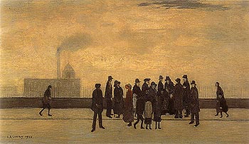 A Sudden Illness 1920 - L-S-Lowry reproduction oil painting