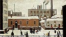 Snow in Manchester 1946 - L-S-Lowry reproduction oil painting