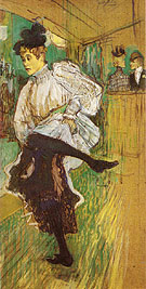 Jane Avril Dancing 1892 - Henri De Toulouse-lautrec