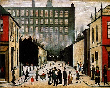 Street Scene Cul de sac 1935 - L-S-Lowry reproduction oil painting