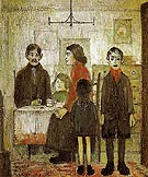 Short Time Family Discord Interior 1935 - L-S-Lowry reproduction oil painting