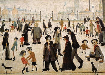 The Cripples 1949 - L-S-Lowry reproduction oil painting