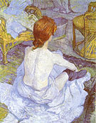 The Toilette 1896 - Henri De Toulouse-lautrec reproduction oil painting