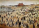 July the Seaside 1943 - L-S-Lowry reproduction oil painting