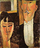 Bride and Groom c 1915 - Amedeo Modigliani