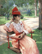 Afternoon in the Park 1890 - William Merrit Chase reproduction oil painting