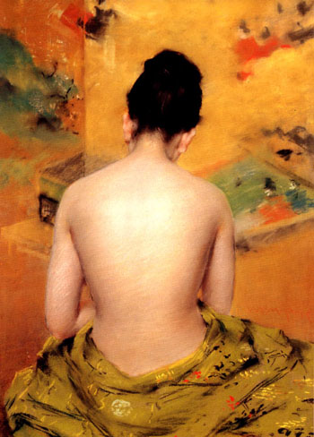 Back of a Nude 1888 - William Merrit Chase reproduction oil painting