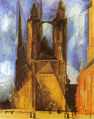 Marktkirche in Halle - Lyonel Feininger reproduction oil painting