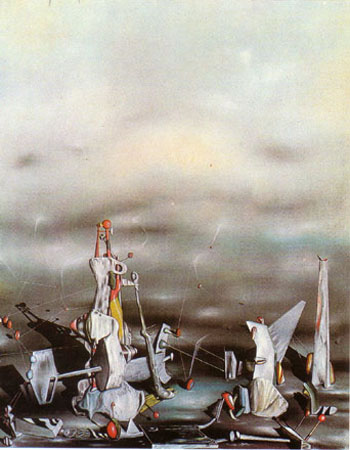 The Palace of the Window Cliffs 1942 - Yves Tanguy reproduction oil painting