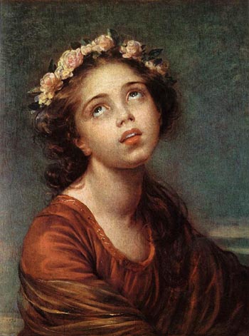 The Daughter's Portrait - Elisabeth Vigee Le Brun reproduction oil painting