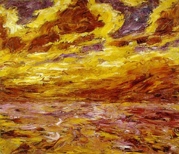 Autumn Sea VII - Emile Nolde reproduction oil painting