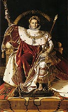 Napoleon I on His Imperial Throne 1806 - Jean-Auguste-Dominique-Ingres reproduction oil painting