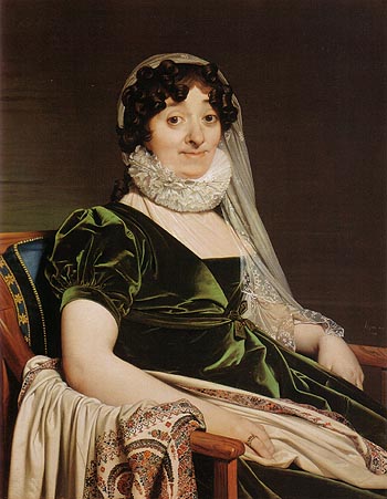 Comtesse de Tournon nee Genevieve de Seytres Caumont 1812 - Jean-Auguste-Dominique-Ingres reproduction oil painting