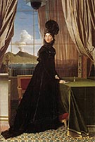 Queen Caroline Murat 1814 - Jean-Auguste-Dominique-Ingres reproduction oil painting