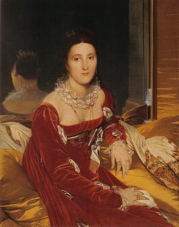 Madame de Senonnes 1814 - Jean-Auguste-Dominique-Ingres reproduction oil painting