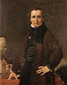 Lorenzo Bartolini 1820 - Jean-Auguste-Dominique-Ingres reproduction oil painting