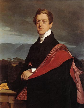 Count Nikolai Dmitrievich Gouriev - Jean-Auguste-Dominique-Ingres reproduction oil painting